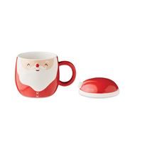 TAZZA CON DECORAZIONE BABBO NATALE
